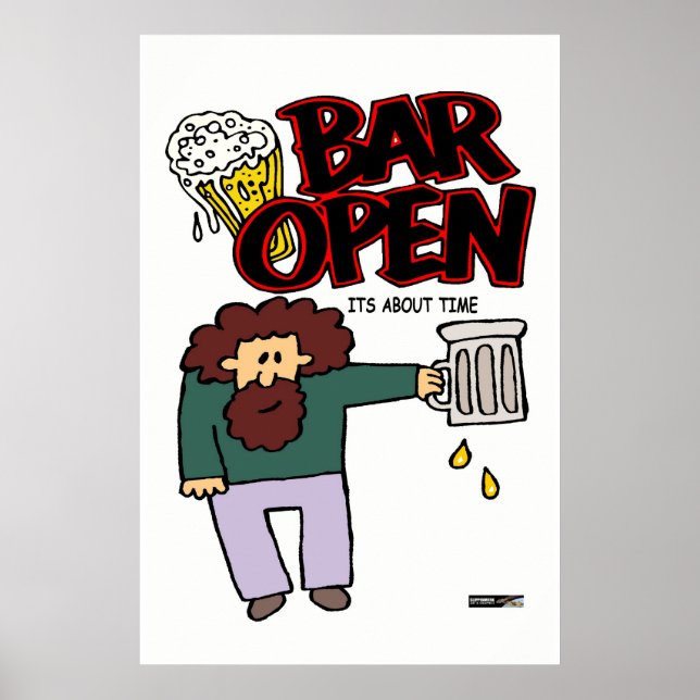 Bar offen poster (Vorne)