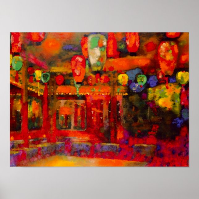 Bar Olympia, 1928 farbenfrohe Kunstmalerei Poster (Vorne)