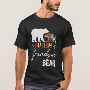 Bär Opa Autismus-Bewusstsein Autistisches Enkelkin T-Shirt