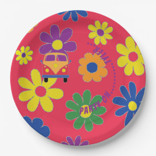 Bar or Bat Mitzvah Blume Papierplatte Pappteller