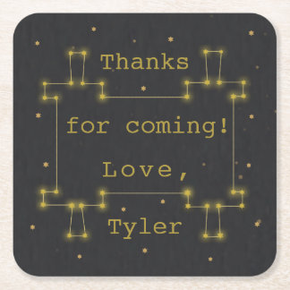 Bar or Bat Mitzvah Space Torah Rechteckiger Pappuntersetzer