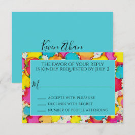 Bar or Bat Mitzvah UAWG Ein kleiner Farbschimmer RSVP Karte