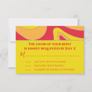 Bar or Bat Mitzvah UAWG Silvery Waves RSVP Karte