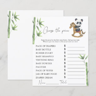 Bär Panda Baby Shower Preis-Ratspiel