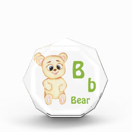 Bär personalisieren ABC: Letter B - Fügen Sie Ihre Fotoblock