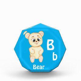 Bär personalisieren ABC: Letter B - Fügen Sie Ihre Fotoblock