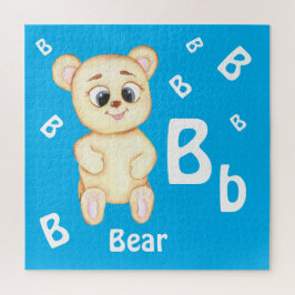 Bär personalisieren ABC: Letter B - Fügen Sie Ihre Puzzle