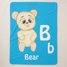 Bär personalisieren ABC: Letter B - Fügen Sie Ihre Sherpadecke