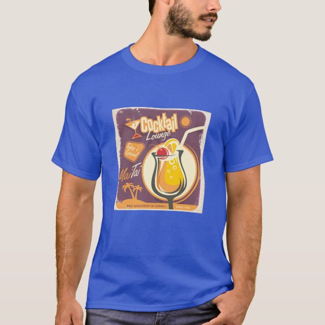 Bar-Plakat T-Shirt (Vorderseite)