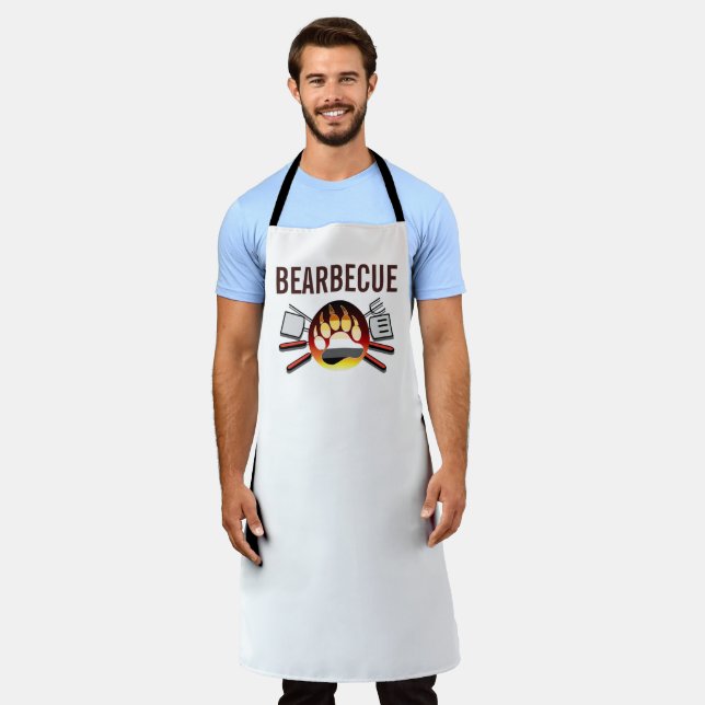 Bär Pride Bearbecue Cool und Spaß Schürze (Getragen)