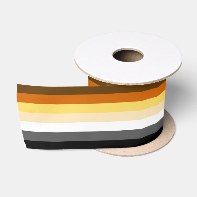 Bär Pride Flagge Bär Pride Farben Satinband (Spule)