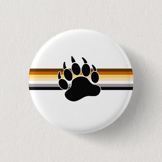 Bär-Pride-Flagge Button (Vorderseite)