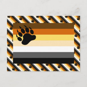 Bär-Pride-Flagge Postkarte