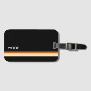 Bär Pride Flagge Woof Gepäckanhänger