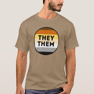Bär Pronomen Stolz T-Shirt