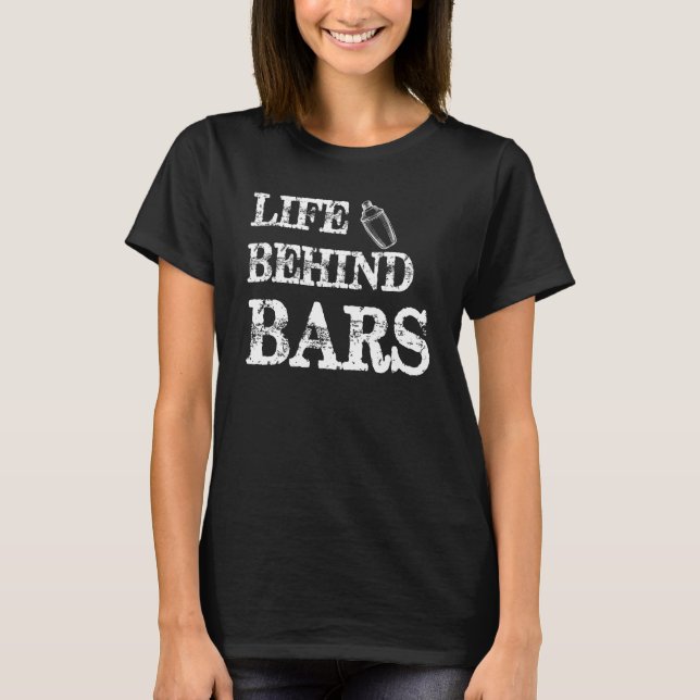 Bar Quote Barkeeper Funny BartenMen Frauen T-Shirt (Vorderseite)