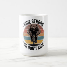 Bär-Radfahren-Vintage-Sonnenuntergang-Biker-Design