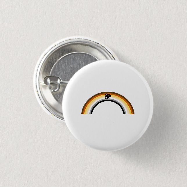 Bär Regenbogen Button (Vorne & Hinten)