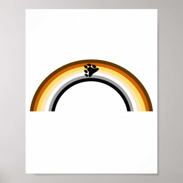 Bär Regenbogen Poster (Vorne)