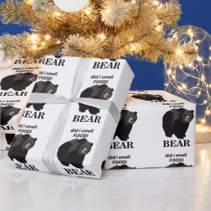 Bär roch ich Essen lustig Bär Geschenkpapier