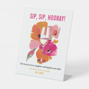 Bar Schildern Blumenwein Sip Hooray Sockelschild