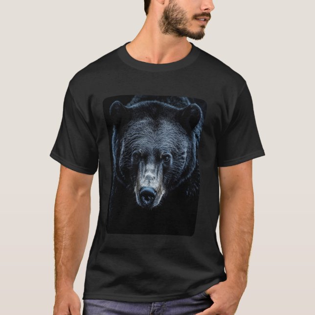 Bär Schwarz T-Shirt (Vorderseite)