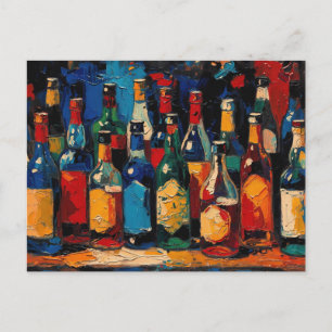 "Bar Shelf Bottle Collection" (Stil 6) Feiertagspostkarte