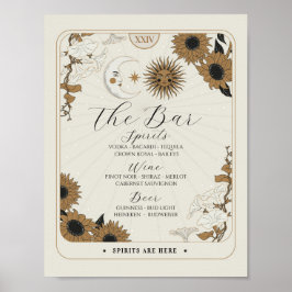 Bar Sign Tarot Schildkröte Hochzeitsempfang Hallow Poster