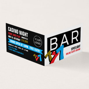 Bar Slot Machine, Casino Manager im Detail Visitenkarten