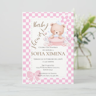 Bär Spanische Babyparty-Einladung Einladung