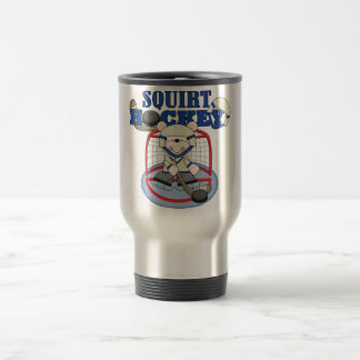 Bär spritzen Hockey-Tormann-T-Shirts und Geschenke Reisebecher