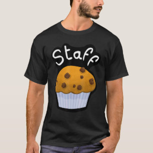 Bar Staff Croissant für Kaffee und Bäckerei mit T-Shirt
