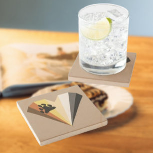 Bär Stolz Herz Stein Untersetzer