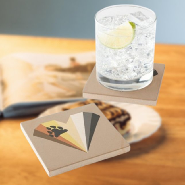 Bär Stolz Herz Stein Untersetzer (Von Creator hochgeladen)