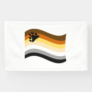 Bär Stolz Pfote Wellig Flagge Banner