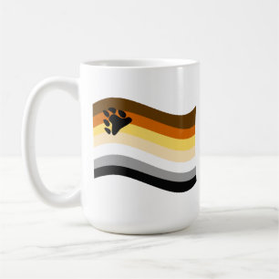Bär Stolz Pfote Wellig Flagge Kaffeetasse