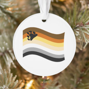 Bär Stolz Pfote Wellig Flagge Ornament