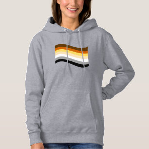 Bär Stolz Wellig Flagge Hoodie