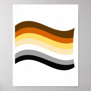 Bär Stolz Wellig Flagge Poster