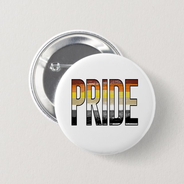 Bär Stolz Wort Button (Vorne & Hinten)