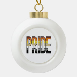 Bär Stolz Wort Keramik Kugel-Ornament