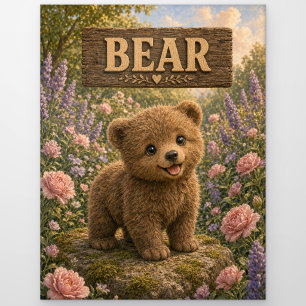 Bär süßes Baby-Geschichtenbuch-Nursery-Tier Postkarte