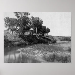 Bar T-Shirt Ranch auf Hat Creek Fotograf Poster