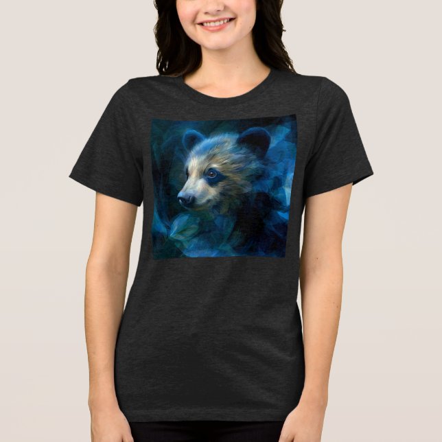 Bär Tri-Blend Shirt (Vorderseite)