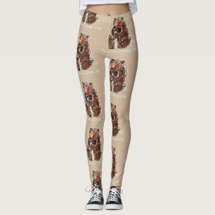 Bär überlegt Winterschlaf Leggings