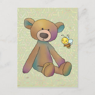 Bär und Biene Postkarte