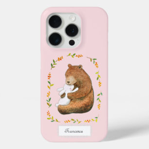Bär und Bunny Süßer Wald benutzerdefinierter Name Case-Mate iPhone Hülle