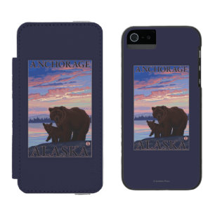 Bär und CUB - Anchorage, Alaska Incipio Watson™ iPhone 5 Geldbörsen Hülle