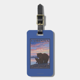 Bär und CUB - Cordova, Alaska Gepäckanhänger