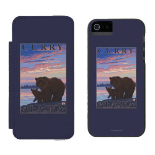 Bär und CUB - Curry, Alaska Incipio Watson™ iPhone 5 Geldbörsen Hülle